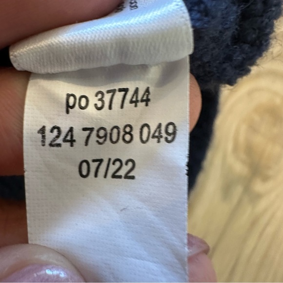 Eloquii Cardigan Sweater Dress Size 18 20 Novelty Stitch Deep Blue Stretch Knit - Picture 11 of 11
